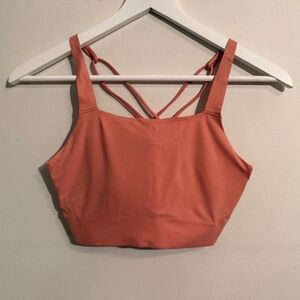 Nike Dri-FIT Strappy Back Sports Bra Crop Top Pink Size Small